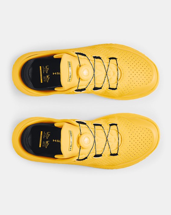 Unisex UA SlipSpeed™ Training Shoes, Yellow, pdpMainDesktop image number 2